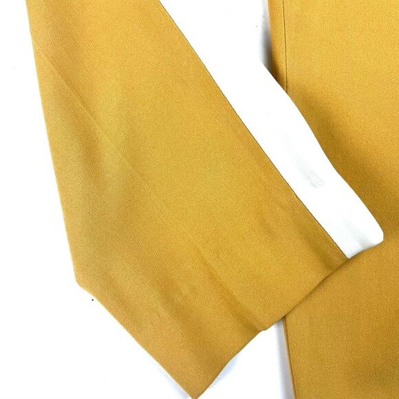 Aritzia Babaton Conan Terado Mustard Yellow Side Stripe Trouser - Picture 3 of 8